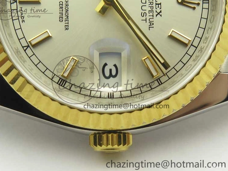 YG Stick Silver Bracelet on SS 126233 Markers ARF Jubilee Dial SS DateJust Best Edition 36 YG 1:1 SH3135 0505